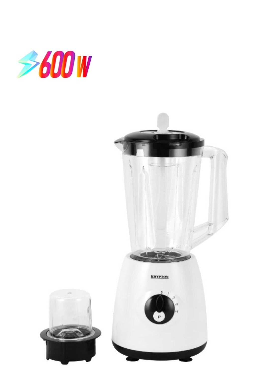 KRYPTON 2IN1 BLENDER 600W W 4SPEED KNB6601
